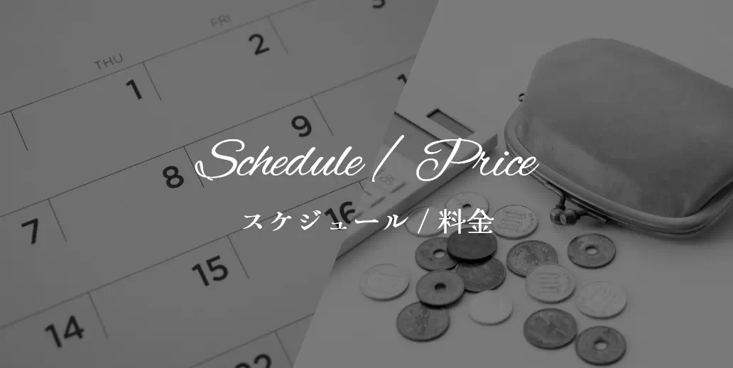 Schedule / Price スケジュール/料金